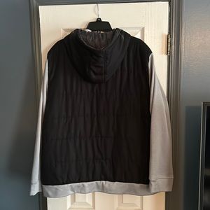 Reebok black/grey performance jacket with hood